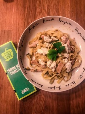 Linguine with Courgette