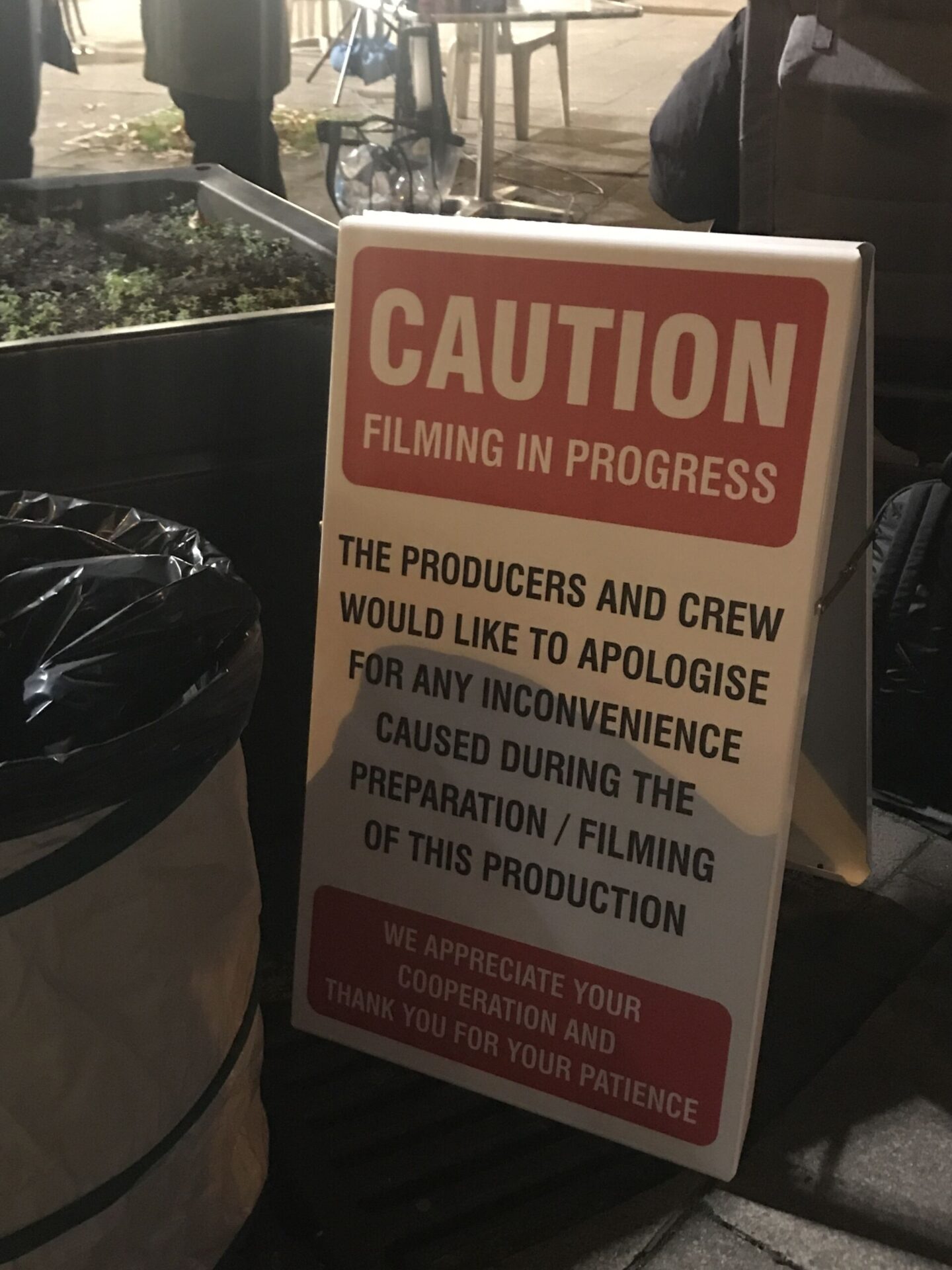 Filming in Progress